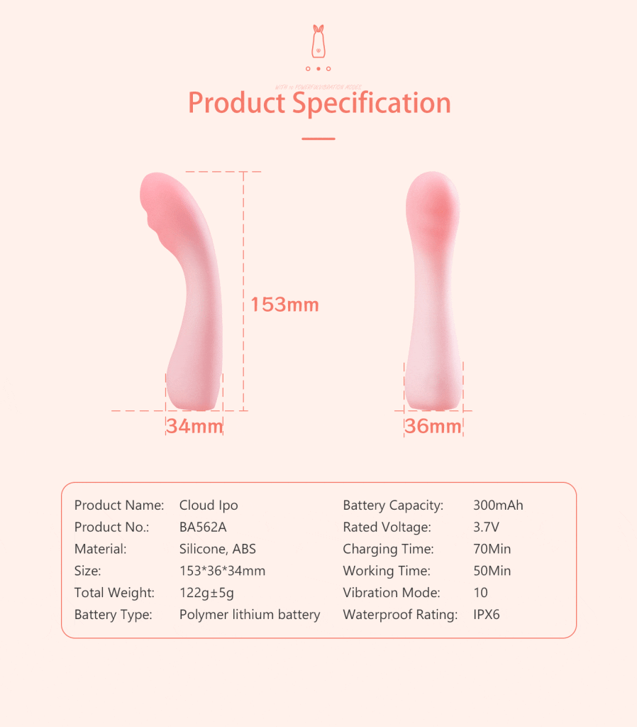 TOYCOD CLOUD IPO 12 CLOUD IPO Vibration Wand 9 1