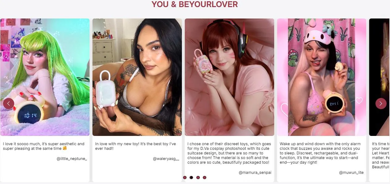 Customer testimonials