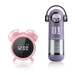 Naughty Clock and Skull Man